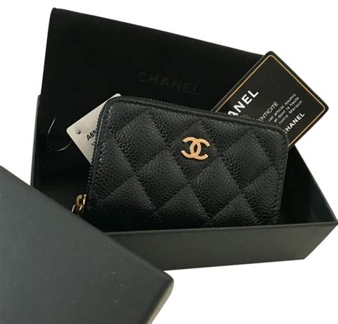 chanel coin purse zip wallet|chanel flap card holder.